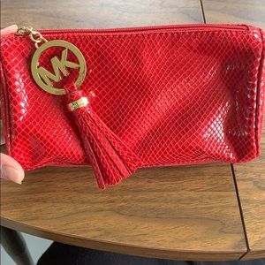 Red Michael Kors pouch